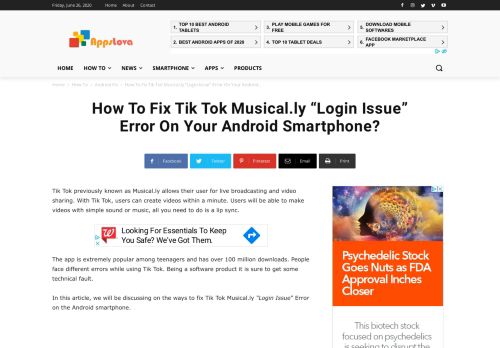 
                            12. How To Fix Tik Tok Musical.ly 