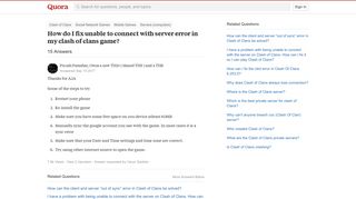 
                            9. How to fix unable to connect with server error in my clash of ...