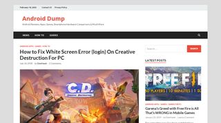 
                            10. How to Fix White Screen Error (login) On Creative Destruction For PC