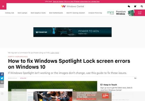 
                            3. How to fix Windows Spotlight Lock screen errors on Windows 10 ...