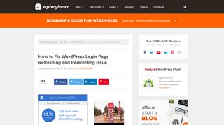 
                            3. How to Fix WordPress Login Page Refreshing and ... - WPBeginner