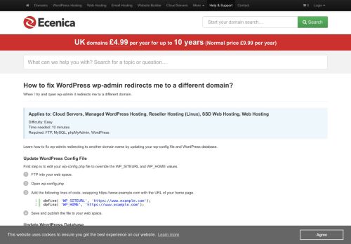 
                            2. How to fix Wordpress wp-admin redirects me to a different domain ...