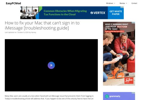 
                            8. How to fix your Mac that can't sign in to iMessage ... - EasyPCMod