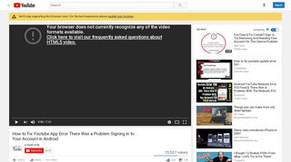 
                            5. How to Fix Youtube App Error There Was a Problem Signing in to Your ...