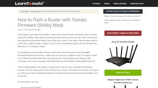 
                            3. How to Flash a Router with Tomato Firmware (Shibby Mod)