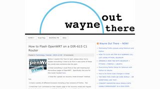 
                            6. How to Flash OpenWRT on a DIR-615 C1 Router – wayne-out-there