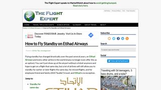 
                            10. How to Fly Standby on Etihad Airways - The Flight Expert