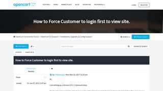 
                            4. How to Force Customer to login first to view site. - OpenCart ...