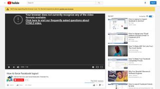 
                            9. How to force Facebook logout - YouTube