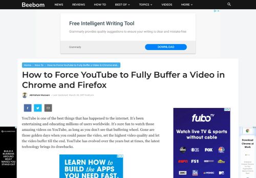 
                            2. How to Force YouTube Buffering in Chrome and Firefox | Beebom