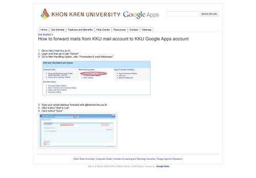 
                            6. How to forward mails from KKU mail account to KKU Google Apps ...