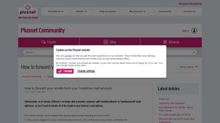 
                            8. How to forward your emails from your Vodafone mail account ...