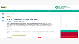 
                            5. How to fund bet9ja account with ATM ▷ Legit.ng