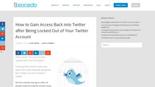 
                            10. How to Gain Access Back into Twitter after Being Locked Out of Your ...