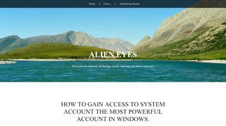 
                            3. How to gain access to system account the most powerful account in ...