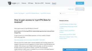 
                            9. How to gain access to VyprVPN Beta for Android? - Golden Frog Support