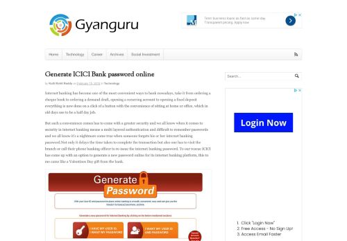 
                            13. How to generate ICICI Bank / ICICIbank.com password online