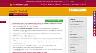 
                            7. How to Generate & Regenerate PNB Green | Debit Card PIN by ATM ...