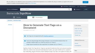 
                            5. How to Generate Text Tags on a Document | Barracuda Campus