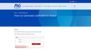 
                            3. How to Generate Username in Aravo | PGSupplier.com