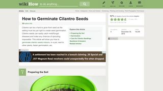 
                            4. How to Germinate Cilantro Seeds: 10 Steps (with Pictures)