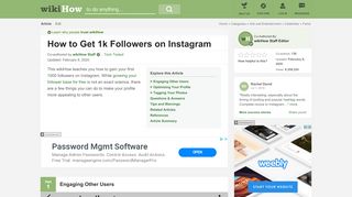 
                            5. How to Get 1k Followers on Instagram - wikiHow