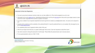 
                            13. How to get a @gov.in account - Mail.Gov.In