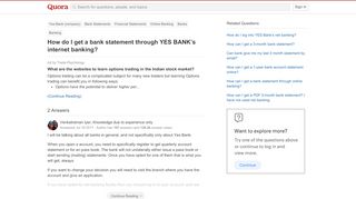 
                            13. How to get a bank statement through YES BANK's internet ...