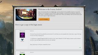 
                            4. How to get a copy of the login music - League of Legends Community