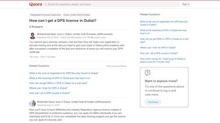 
                            5. How to get a DPS licence in Dubai - Quora