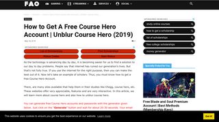 
                            11. How to Get A Free Course Hero Account | Unblur Course Hero (2019)