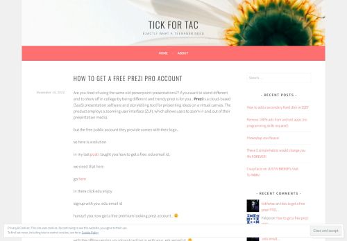 
                            12. How to get a free prezi PRO account – Tick for Tac
