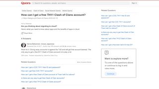 
                            9. How to get a free TH11 Clash of Clans account - Quora