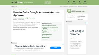 
                            11. How to Get a Google Adsense Account Approval - wikiHow