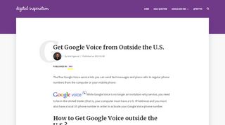 
                            9. How to get a Google Voice Phone Number Outside U.S. - Labnol