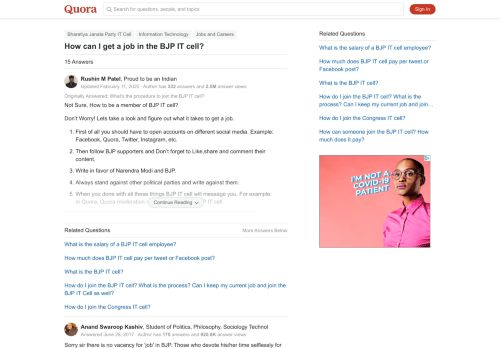 
                            4. How to get a job in the BJP IT cell - Quora