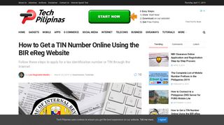 
                            7. How to Get a TIN Number Online Using the BIR eReg Website - Tech ...