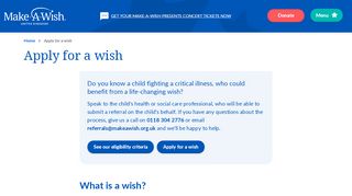 
                            7. How to get a wish | Make-A-Wish