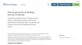
                            12. How to get access to banking services in Norway | Finans Norge