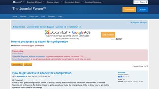 
                            3. How to get access to cpanel for configuration - Joomla! Forum ...