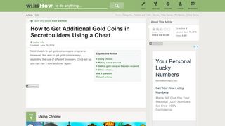 
                            12. How to Get Additional Gold Coins in Secretbuilders Using a Cheat