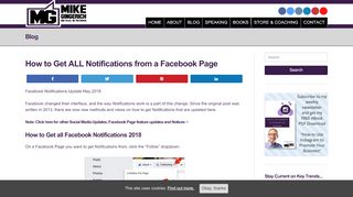 
                            10. How to Get ALL Notifications from a Facebook Page - Mike Gingerich