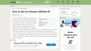 
                            10. How to Get an Amazon Affiliate ID: 9 Steps (with Pictures) - wikiHow