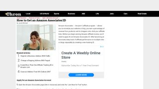 
                            9. How to Get an Amazon Associates ID | Chron.com
