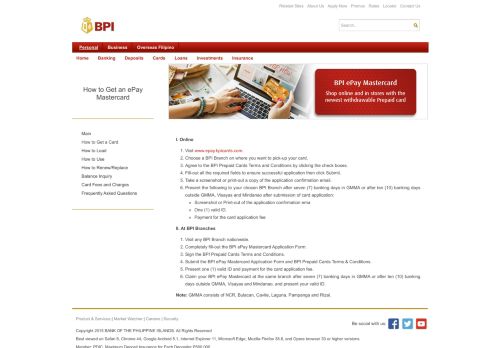 
                            3. How to Get an ePay Mastercard | BPI