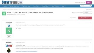 
                            6. How to get an invitation to Knowledge Panel - Archive ...