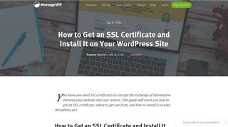 
                            10. How to Get an SSL Certificate and Install It on Your WordPress Site
