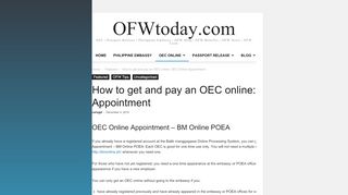 
                            7. How to get and pay an OEC online: OEC Online ... - OFWtoday.com