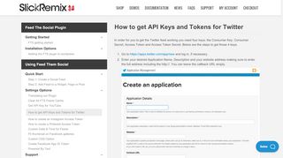 
                            6. How to get API Keys and Tokens for Twitter | SlickRemix