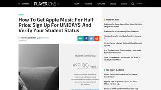 
                            13. How To Get Apple Music For Half Price: Sign Up For UNiDAYS And ...